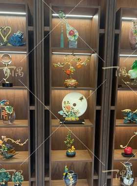 新中式珐琅彩牡丹花琵琶摆件客厅电视酒柜艺术装饰品乔迁新居礼品