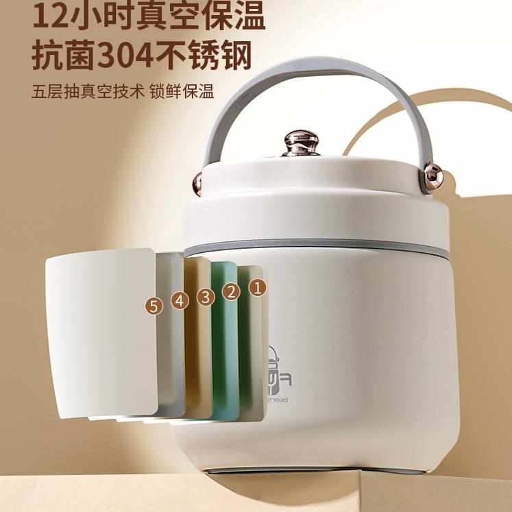 保温饭盒24小时超长冬天上班族提桶不锈钢带饭桶2025新款便当餐盒 - 图1