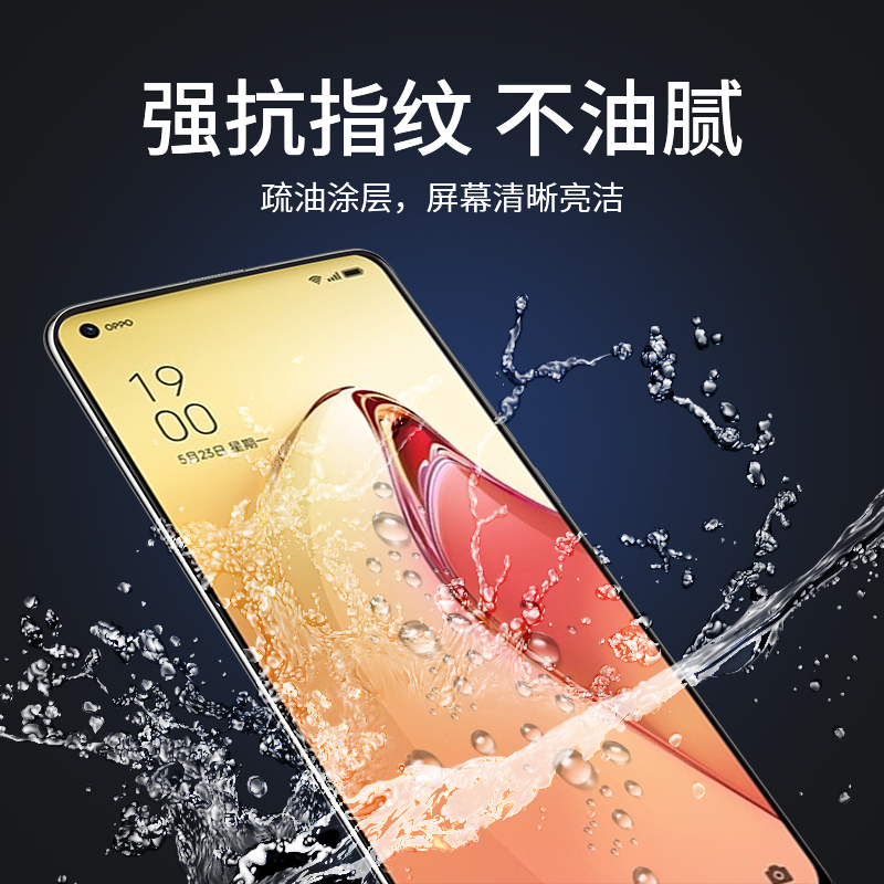 适用opporeno8手机膜reno8pro十钢化水凝膜opreno8por+5g软opopreno85g全屏opporneo8opporone原装opporenno - 图0