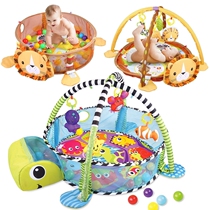 Three-in-one baby marine polo pool game cushion baby fitness rack lion turtle childrens toys