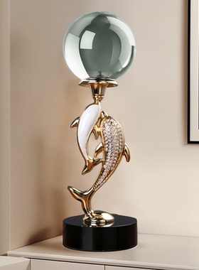 高档轻奢客厅摆件玄关电视柜高端工艺品高级感入户大型装饰品大气