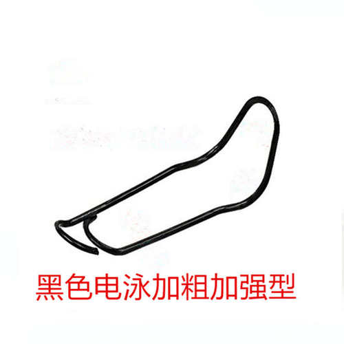 大棚配件压顶簧 热镀锌钢丝夹 钢管卡扣 黑色压顶簧卡子 包邮 - 图0