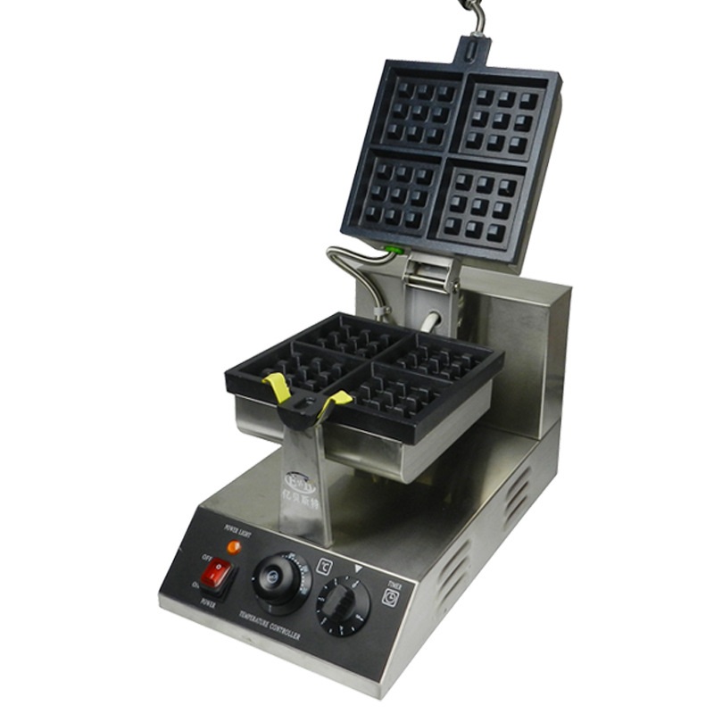 EB-852S商用松饼机方形加厚双面恒温电热方格四片两片华夫饼机 - 图2