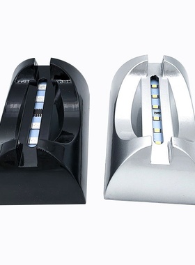 LED七彩白光水晶灯座玻璃亚克力内雕插片发光底座工艺品灯饰摆件