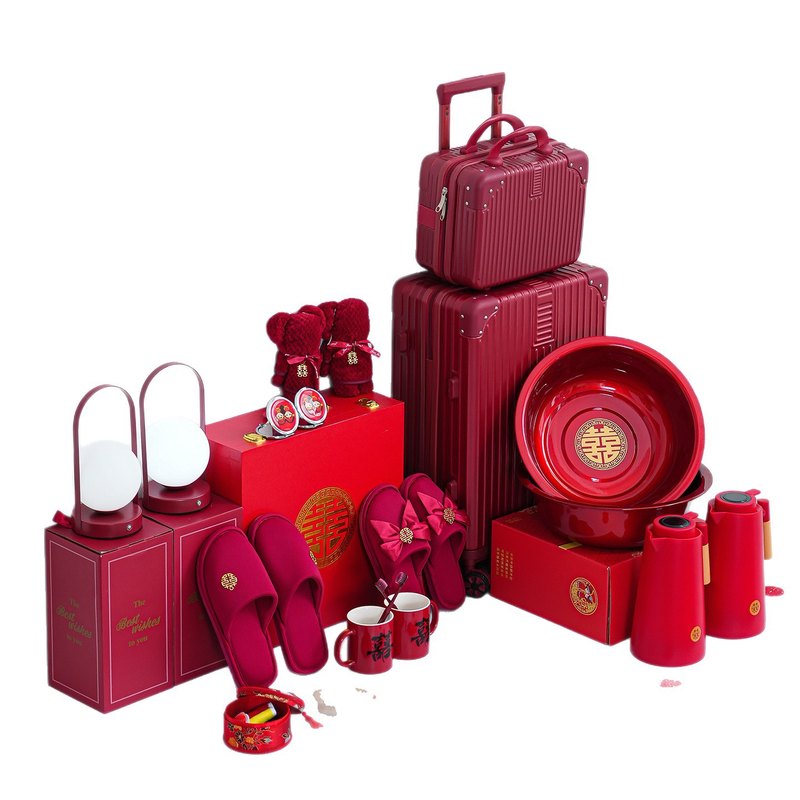 高档陪嫁套装礼盒婚庆结婚洗漱用品大全娘家女方备婚嫁妆礼物 - 图2