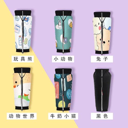 儿童电动车护膝冬季防风套护具保暖防寒骑行小朋友护腿摩托车膝盖 - 图0