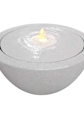 流水摆件喷泉水景小品简约水系花园会所庭院户外装饰水钵落地聚宝