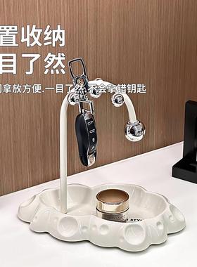 陶瓷入户钥匙收纳玄关摆件高级感家居饰品客厅置物架乔迁新居礼品