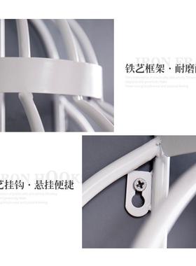 复古铁艺落地鸟笼置物架卧室创意收纳架简约工艺品客厅摆件装饰品