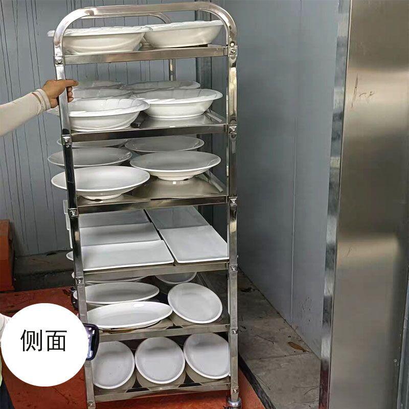 新疆包邮宴席手推车五层六层餐车商用酒店学校饭店食堂传菜车多层 - 图1