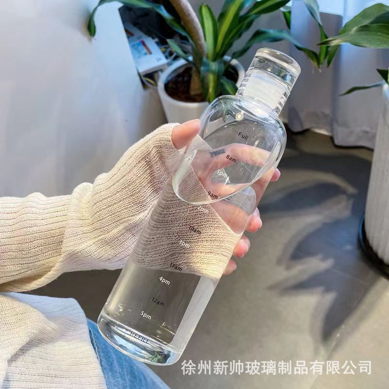 Bubble wine glass bottle household sealed jar liquor bottle homemade bottle empty bottle fruit wine transparent bottle sealed bubble wine bottle