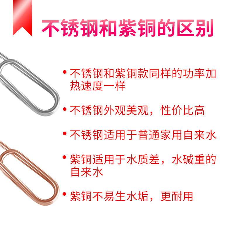 热得快烧水加热棒浴缸浴盆木桶塑料盆加热器家用安全洗澡烧水神器 - 图3