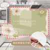 Green kitchen floor mat anti-slip, oil-proof and wipeable pvc no-clean household leather waterproof and anti-dirty full carpet mat