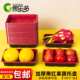 Disposable black and red tray rectangular plastic packaging durian fresh meat fruit packaging box food supermarket box