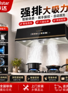 荣事达油烟机厨房家用中式家用大吸力抽油烟机顶吸老式小尺寸排烟