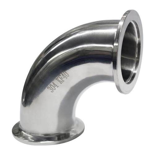 304不锈钢真空弯头法兰接头kf40快装16卡盘25管件90度直角焊接 - 图2