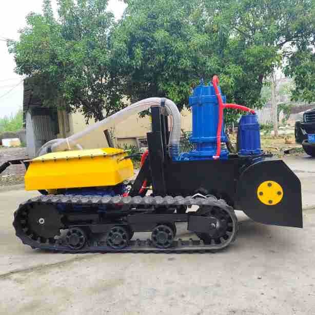 履带式清淤泥机器人鱼池河道清淤设备工业管道罐体各种清淤难题 - 图0