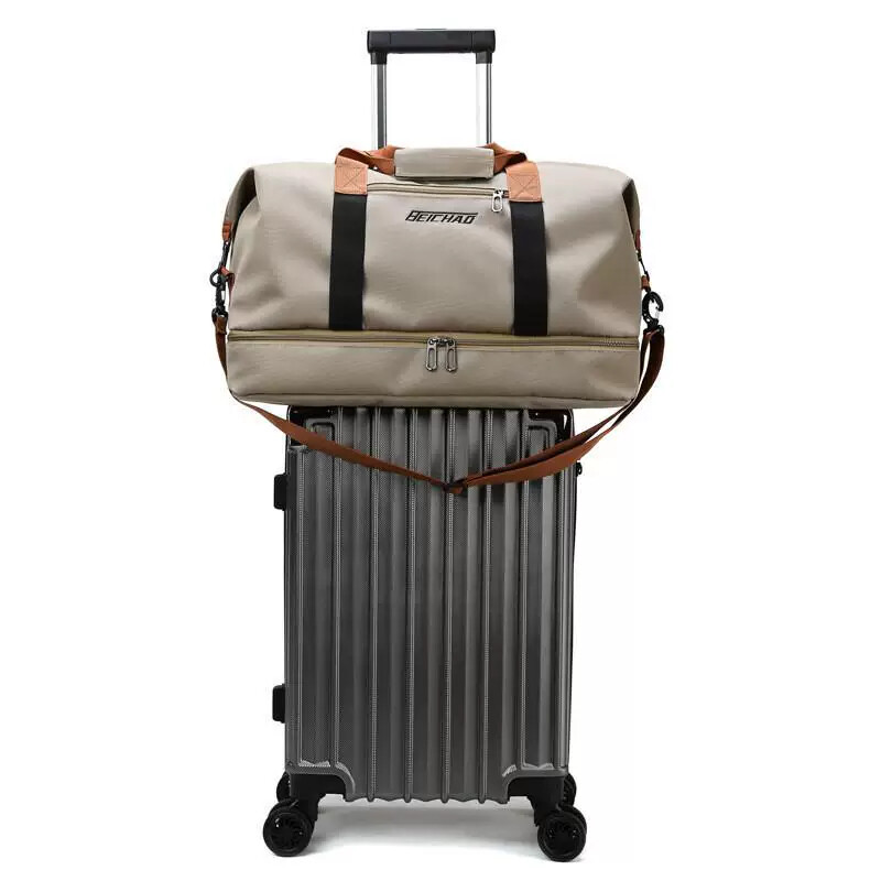Travel bag handbag short distance travel for men and women large capacity canvas bag luggage bag short distance light sports fitness