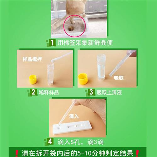 Cat infectious peritonitis detection virus test strip Catal abdominal test strip FIPV pet test board