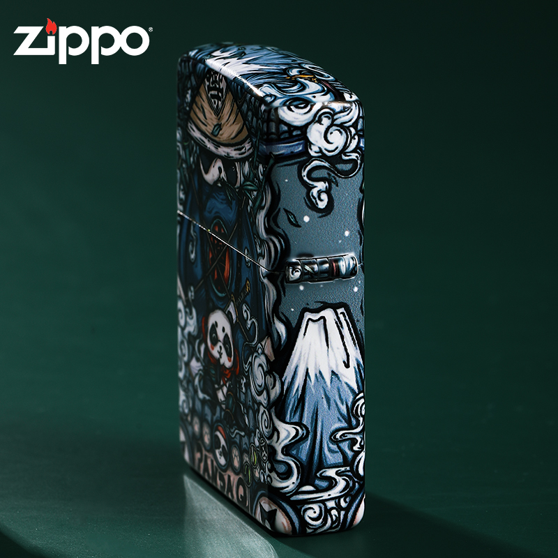 打火机Zippo&东来也联名款PANDAQ之忍者胖达zoop男士正品-图1