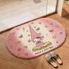 Special bathroom floor mats, bathroom door non-slip foot mats, household toilet thickened plush water-absorbent quick-drying carpets