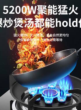 新飞大火力猛火单灶台嵌两用液化气天然气一级能效节能家用煤气灶