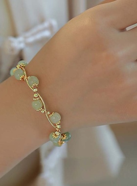 儿童新中式竹节铃兰花手串小众高级感女生小女孩精美手链古风手饰