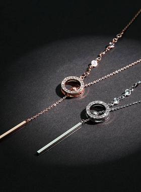 毛衣链长款2023年新款潮百搭简约高端冬季挂饰装饰项链女衣服配饰