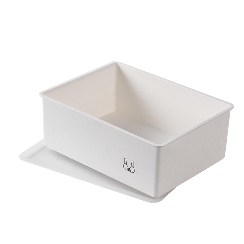 新品 衣物分格收纳盒三合一可叠加收纳盒多规格内衣整理储物盒 - 图3