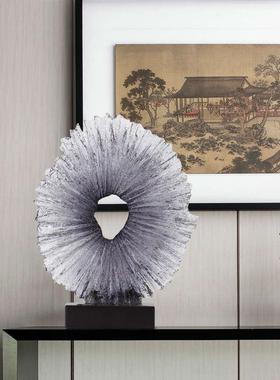 【孤品捡漏】中式艺术透明大型雕塑酒店会所走廊售楼处装饰品摆件