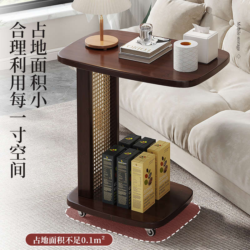 可移动床头柜卧室床边小推车床头置物架简约多功能沙发侧边柜边几 - 图1