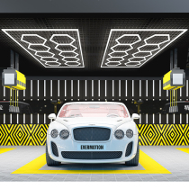 Car Wash Room Special Light Car Beauty Station Light Nine Palace Gg Soft Film Led Beehive Nest repair Glyph Light