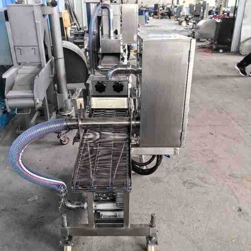 鳕鱼饼上浆淋浆设备虾球薯饼莲藕片商用全自动不锈钢淋浆机 - 图1