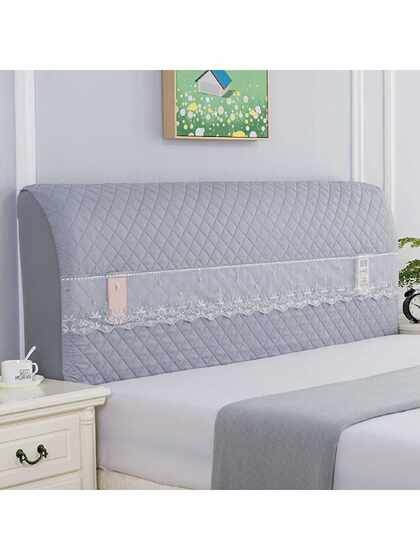 Bedside cover thickened all-inclusive bedside cover elastic soft bag bedside backrest dust cover 1.5m 1.8m cushion cover