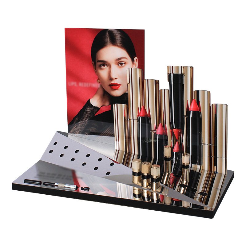 口红展示架化妆品店彩妆展示陈列架唇膏唇釉一体收纳架亚克力展架 - 图2