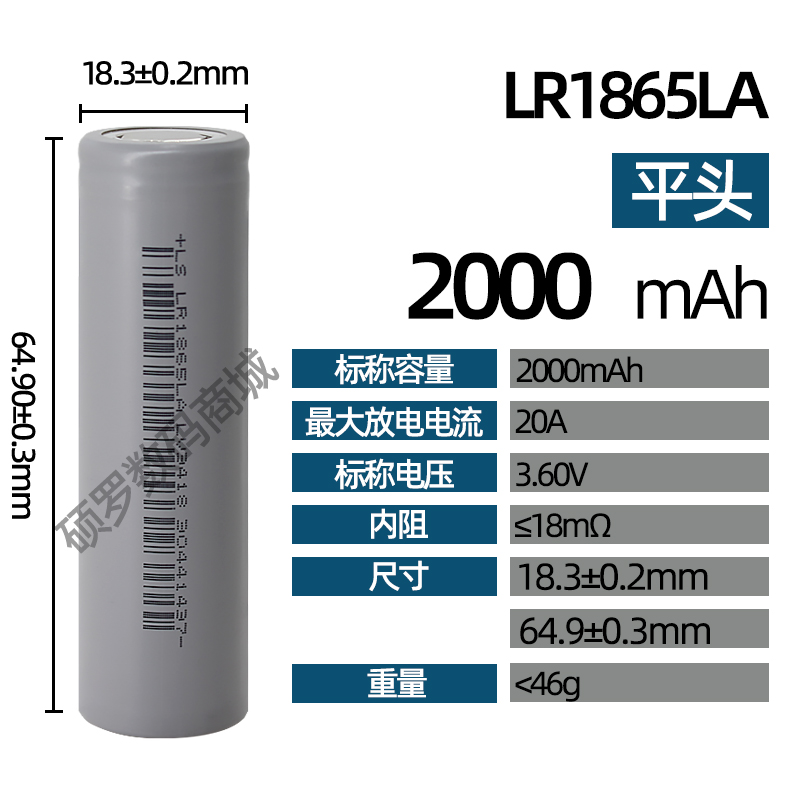 5C动力电池18650锂电池2600mah手电钻电动车电池组充电3.7V大容量-图0