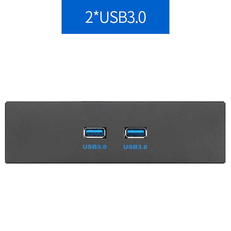 2口USB3.0音频接口台式机箱软驱位前置面板20P转USB3.0扩展转接线 - 图3