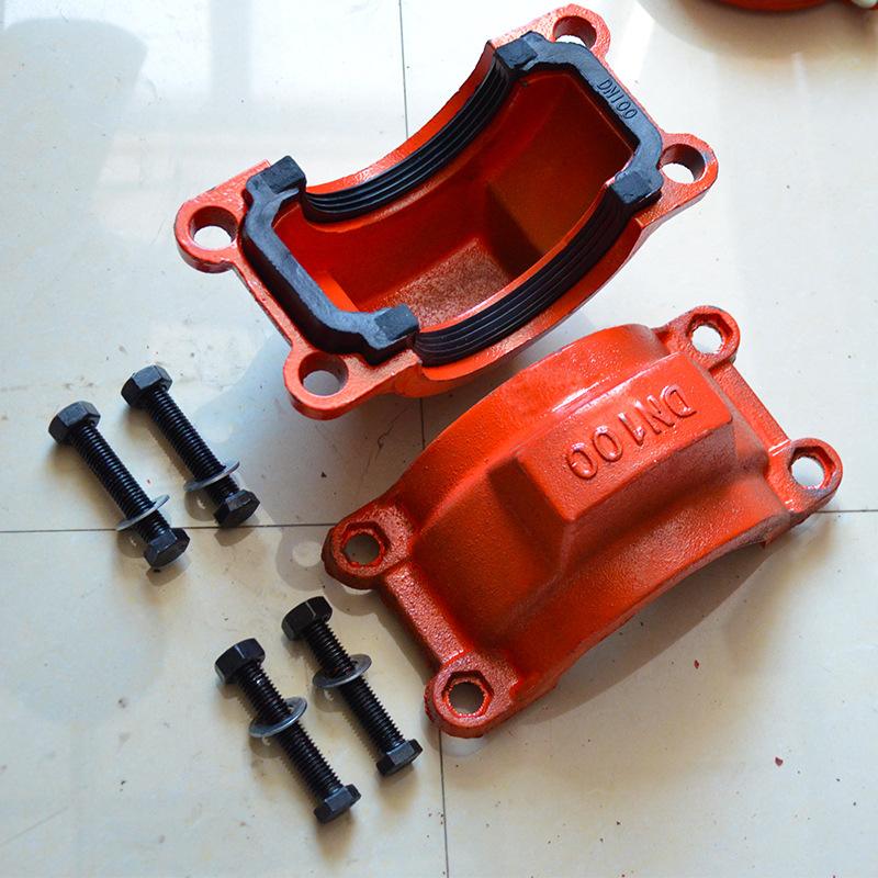 镀锌管消防管道卡箍哈夫节修补器沟槽管件钢卡活接头堵漏器 - 图2