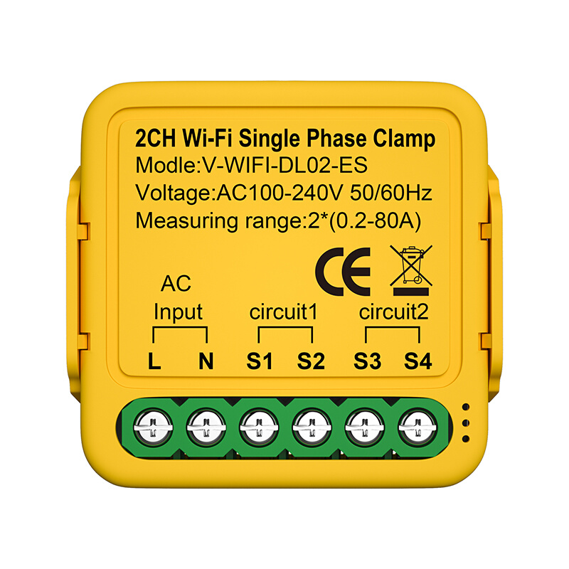 涂鸦WiFi开关控制器80A电表电流电量统计监测设备互感器通断模块