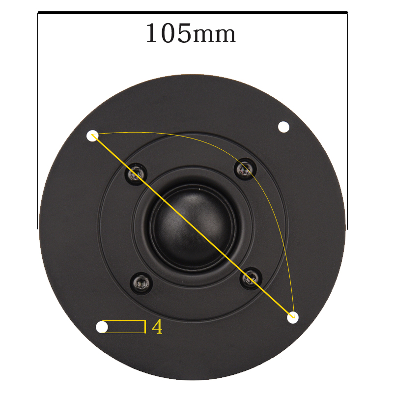 精全发烧4寸球顶蚕丝膜高音喇叭扬声器单元 HIFI发烧音响单磁B1列