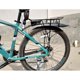 Mountainbike-Heckträger 24/26/27,5/700C Fahrrad-Hinterradträger Scheibenbremsaufhänger aus massivem Stahl kann Menschen tragen