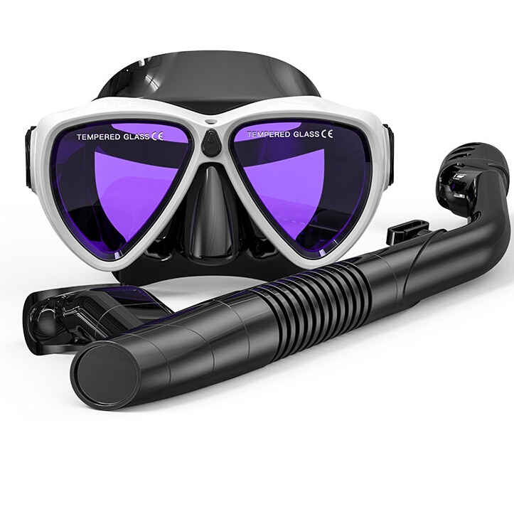 GULL潜水面镜近视防雾浮潜三宝游泳面罩深潜干式呼吸管潜水装备 - 图3