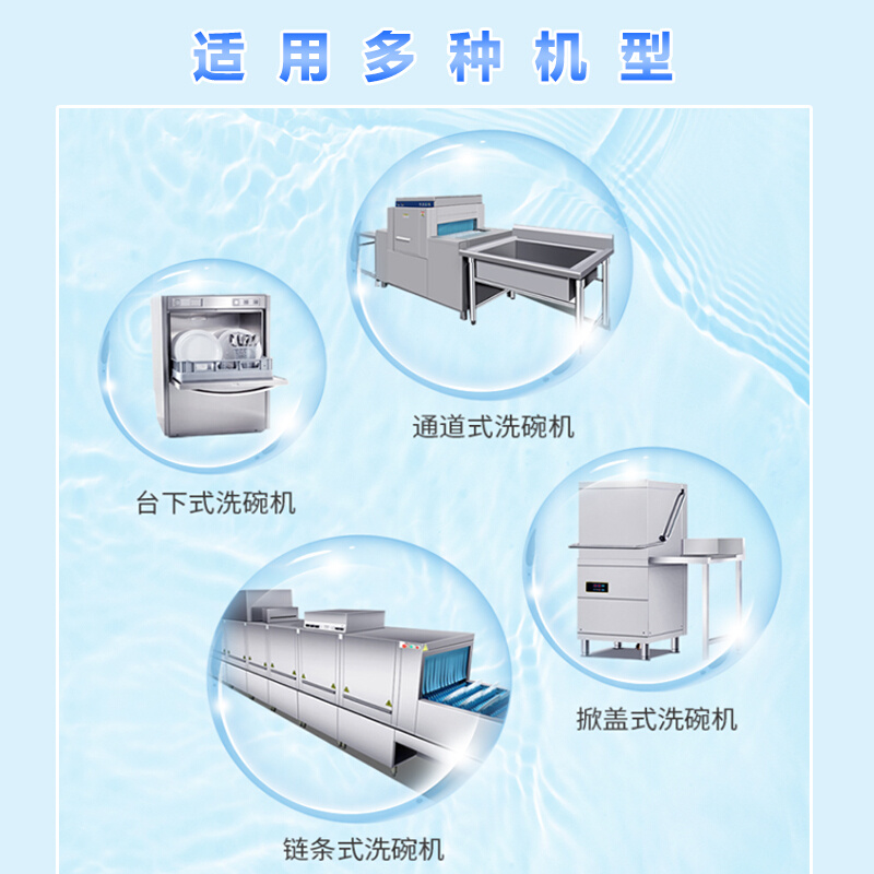 商用洗碗机专用洗涤剂催干剂去油催干洗碗液光亮剂清洁液套装组合-图0