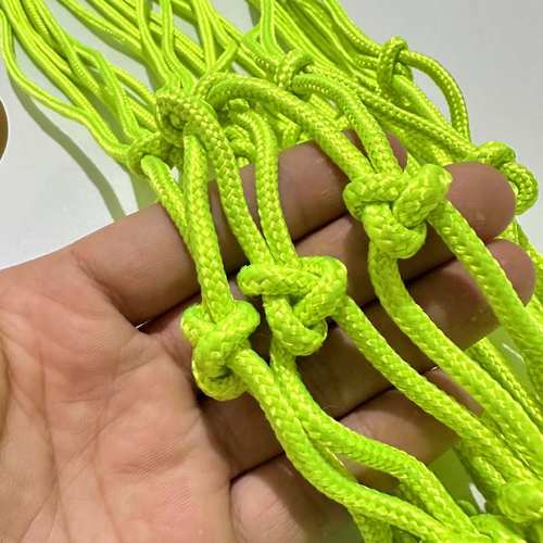 厂家直供荧光绿篮球网加粗标准网篮球架框球夜光篮球户外网网兜 - 图2