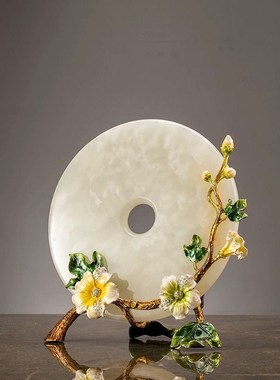 乔迁新居礼品平安扣摆件酒柜玄关搬新家装饰品礼物客厅家庭电视柜