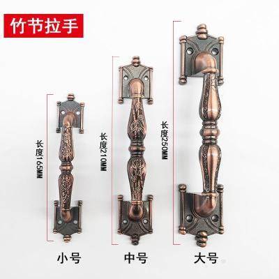 铝合金推拉铁门门把手移门防盗门大门拉手古铜通用型木门明装老式 - 图1