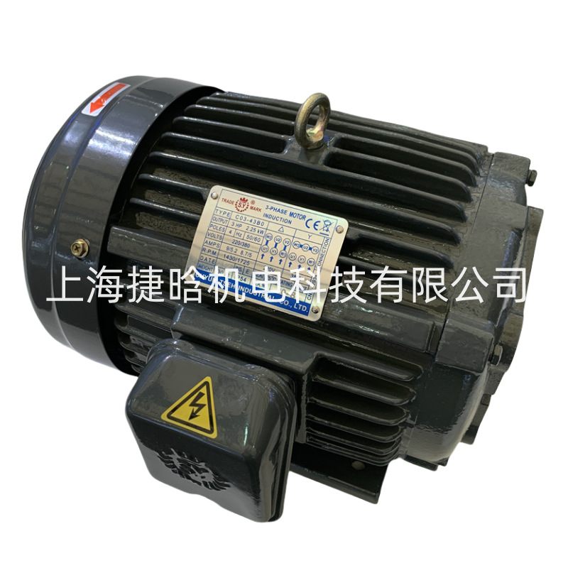 台湾S.Y群策马达 1HP-4P C01-43B0 0.75KW 液压泵电机 K1P2R11A - 图2