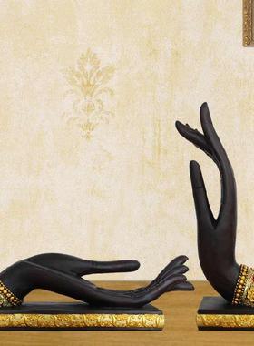 泰式招财佛手摆件东南亚风格创意家居装饰品客厅办公室工艺品摆设