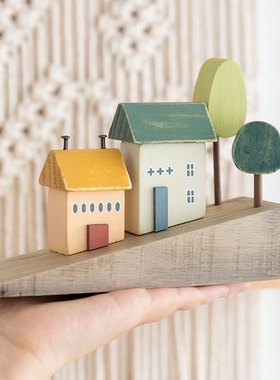 阿楹 复古微景观可爱房子摆件 儿童房治愈家居装饰工艺品文创礼物