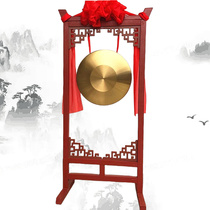 Beat gong with frame 40 cm 60cm gong beat drum cymbal set with a set of golden brass gongs shelf with flower window opening event props